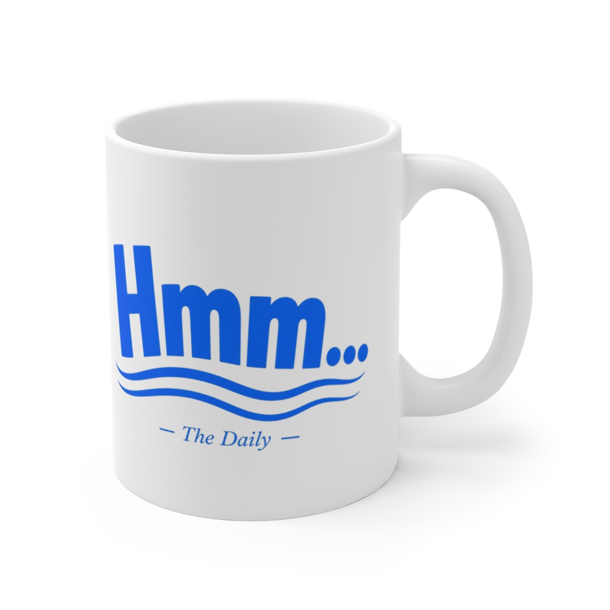 The Daily "Hmm..." White Mug