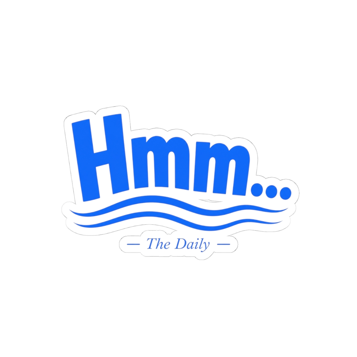 The Daily "Hmm..." Sticker - alternate angle 2, merchandise